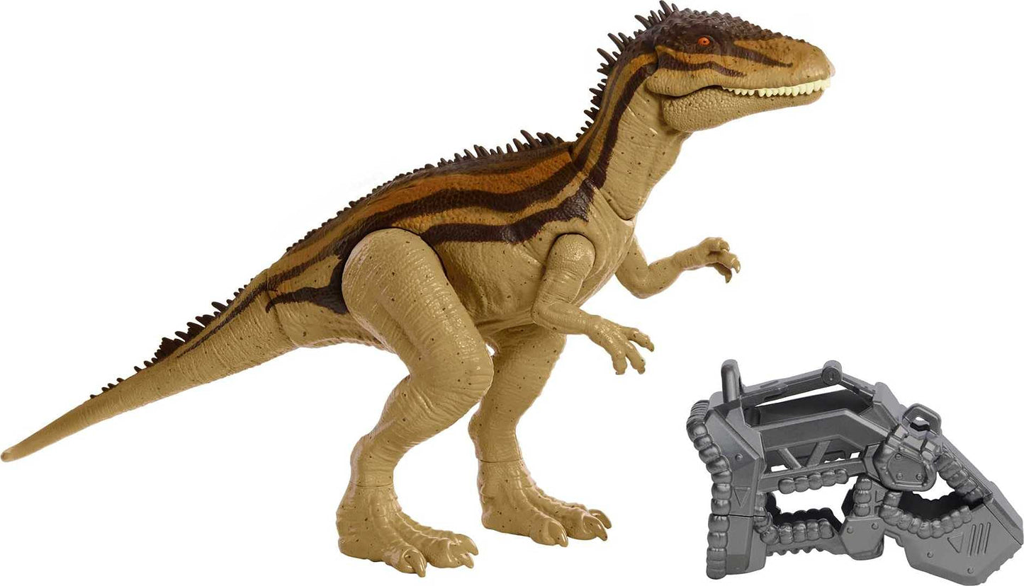 Mattel Jurassic World Mega Destroyers Carcharodontosaurus Brown – Attack Motion & Breakaway Accessory
