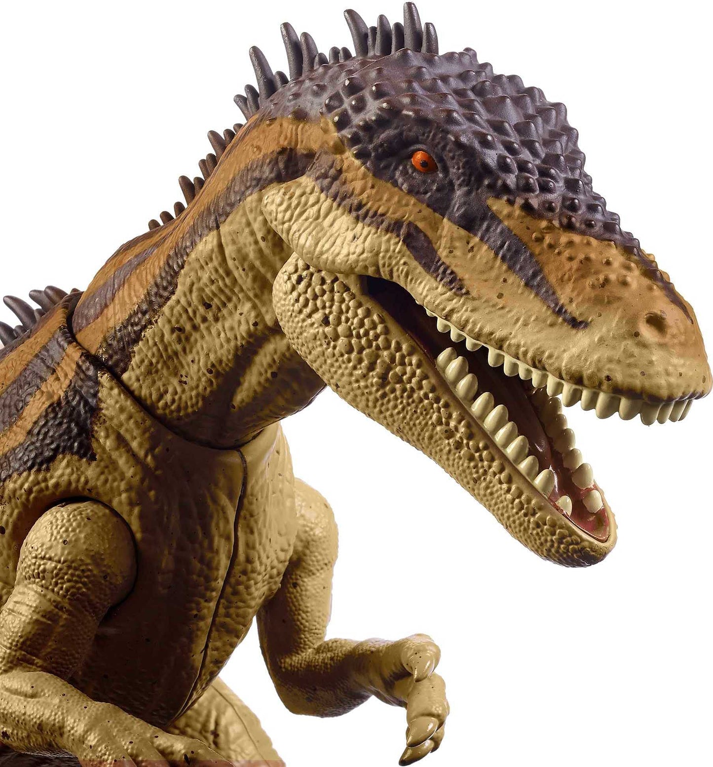 Mattel Jurassic World Mega Destroyers Carcharodontosaurus Brown – Attack Motion & Breakaway Accessory