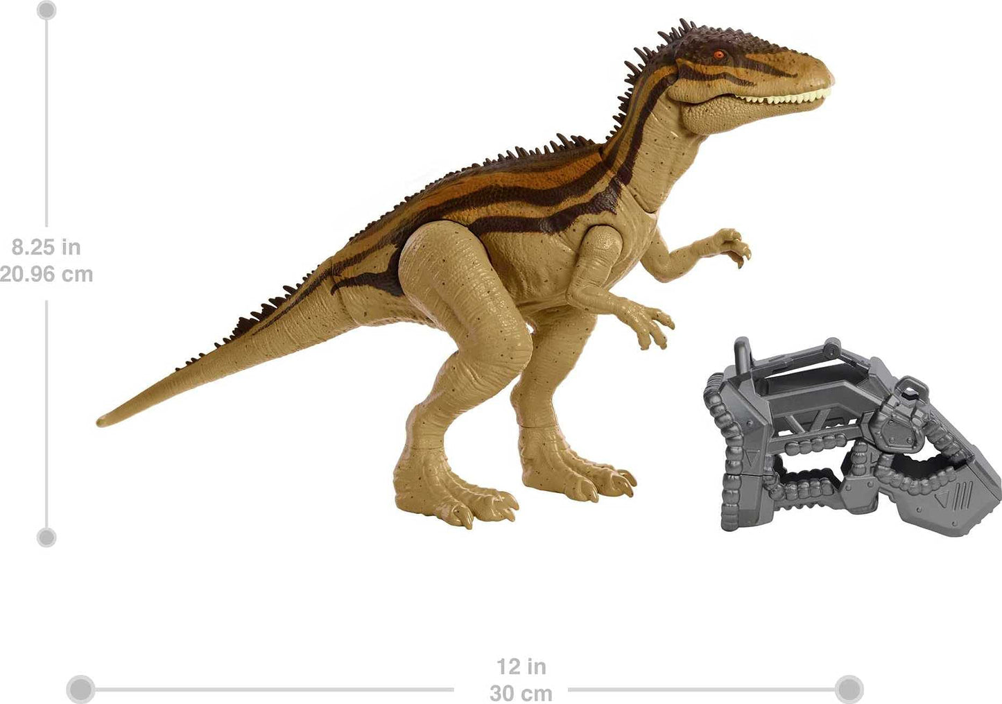 Mattel Jurassic World Mega Destroyers Carcharodontosaurus Brown – Attack Motion & Breakaway Accessory