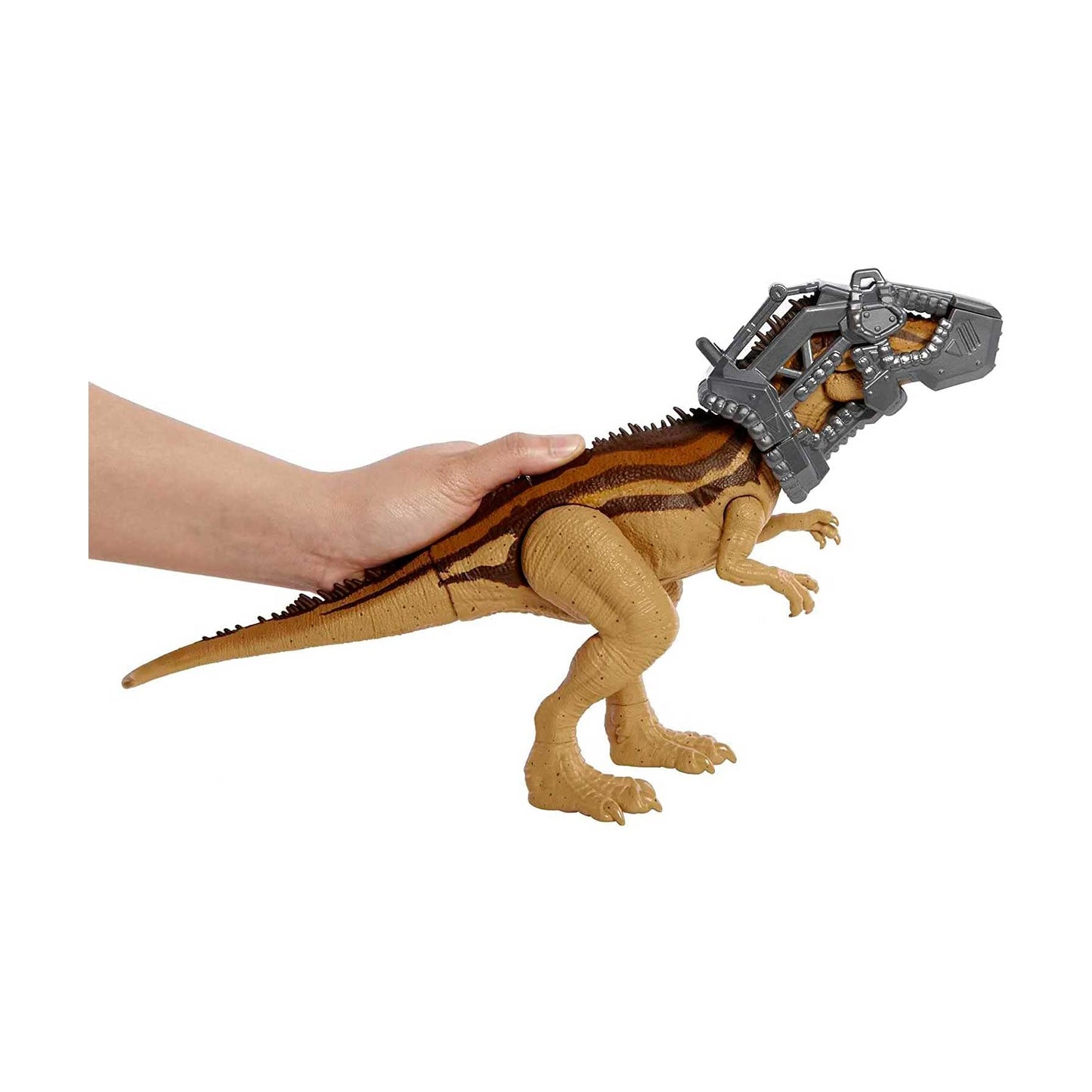 Mattel Jurassic World Mega Destroyers Carcharodontosaurus Brown – Attack Motion & Breakaway Accessory