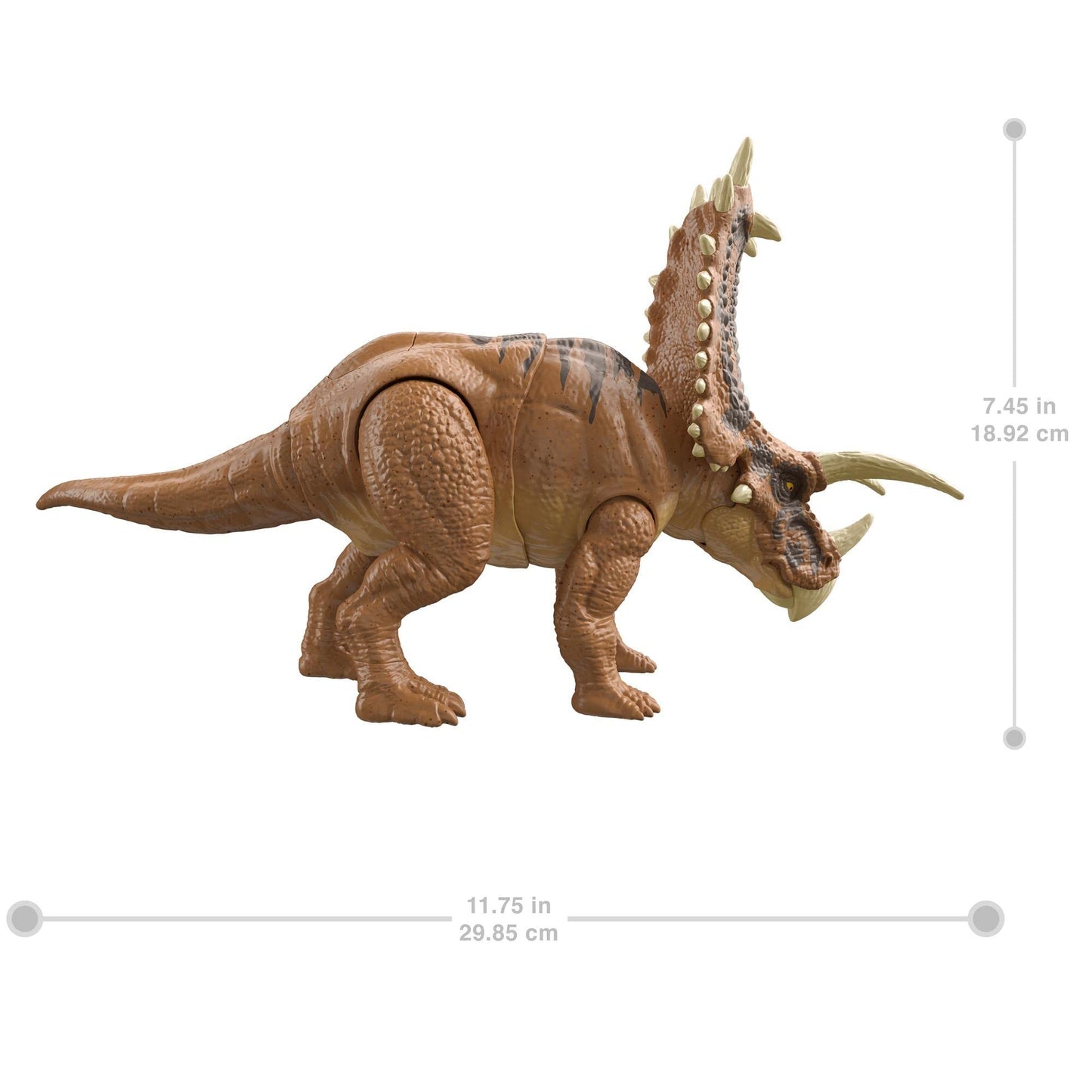 Mattel Jurassic World Mega Destroyers Pentaceratops – Attack Motion & Breakaway Accessory Dino Toy