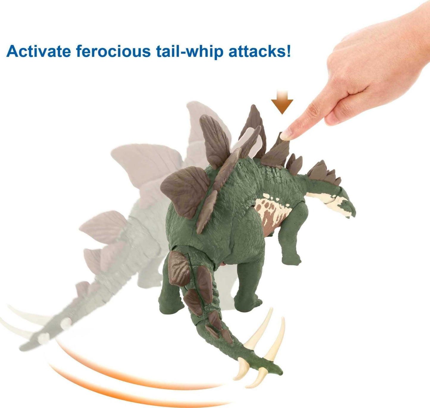Mattel Jurassic World Mega Destroyers Stegosaurus – Movable Joints & Breakout Attack