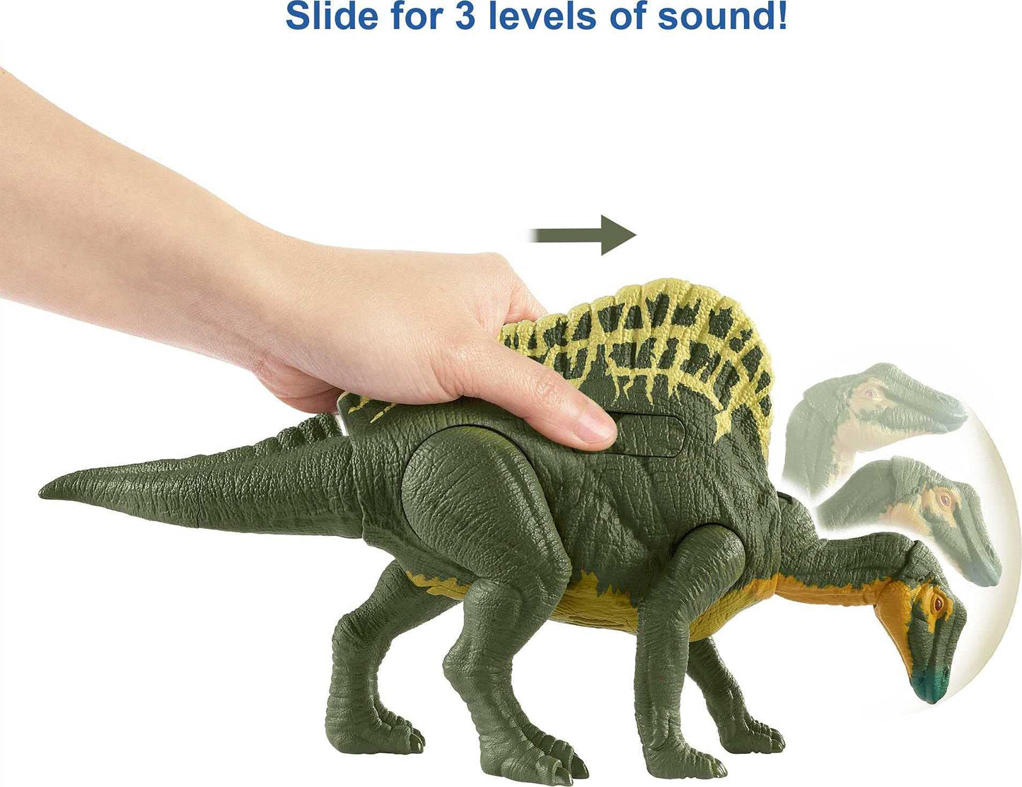 Jurassic World Roar Attack Ouranosaurus Figure | Camp Cretaceous Dino by Mattel