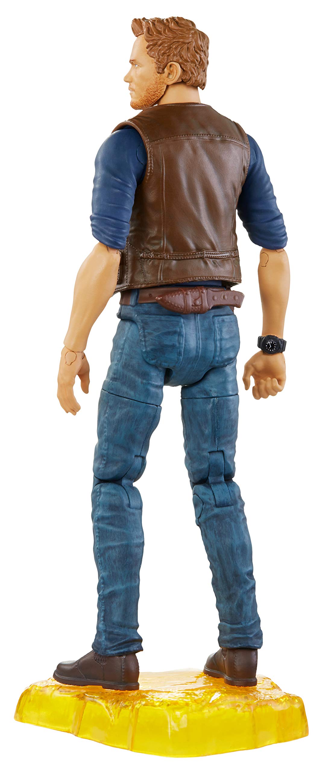 Mattel Jurassic World Owen Grady 6-Inch Collectible Action Figure – Movie Detail, Movable Joints, Knife Accessory, Extra Hands, Display Stand | Ages 4+