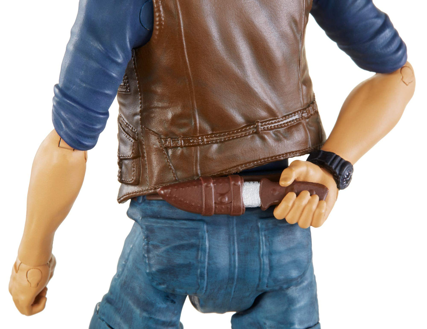 Mattel Jurassic World Owen Grady 6-Inch Collectible Action Figure – Movie Detail, Movable Joints, Knife Accessory, Extra Hands, Display Stand | Ages 4+