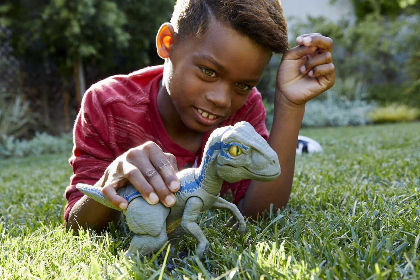 Mattel Jurassic World Primal Pal Blue – Spring-Activated Action, Sound & Full Articulation