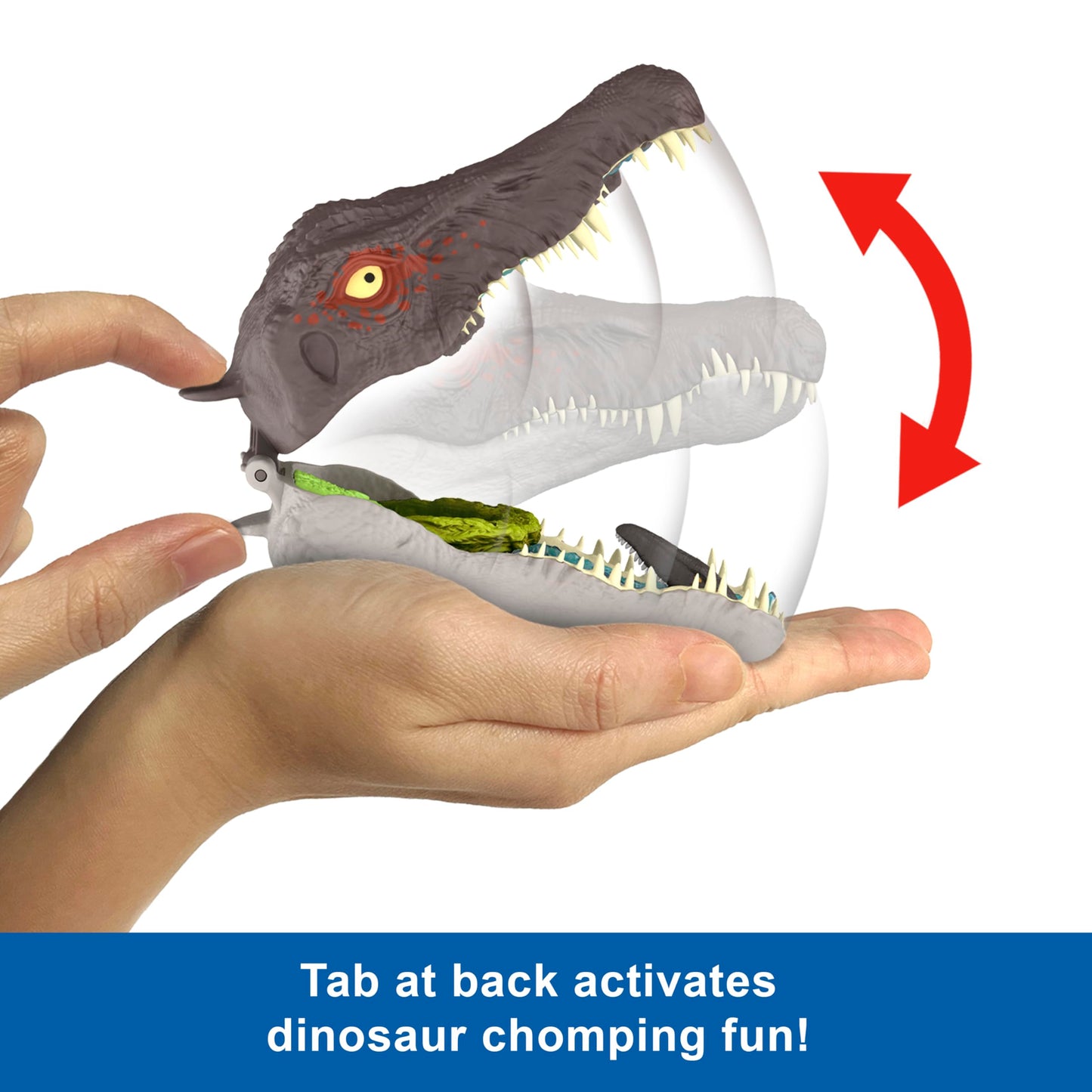 Mattel Jurassic World Rebirth Micro Adventure Playset – Spinosaurus Head with 4 Interactive Features & 3 Figures