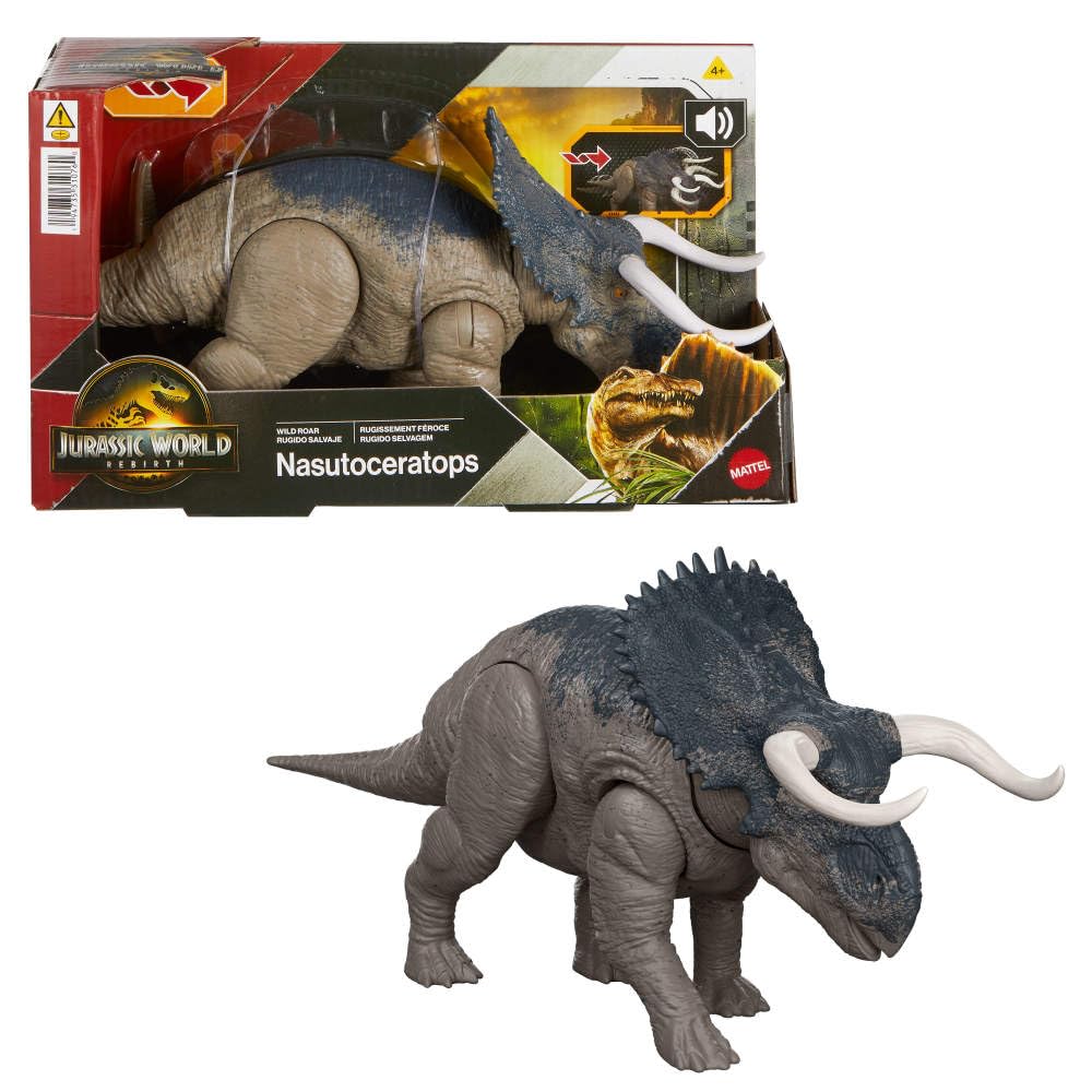 Mattel Jurassic World Rebirth Nasutoceratops – Tail Attack Action