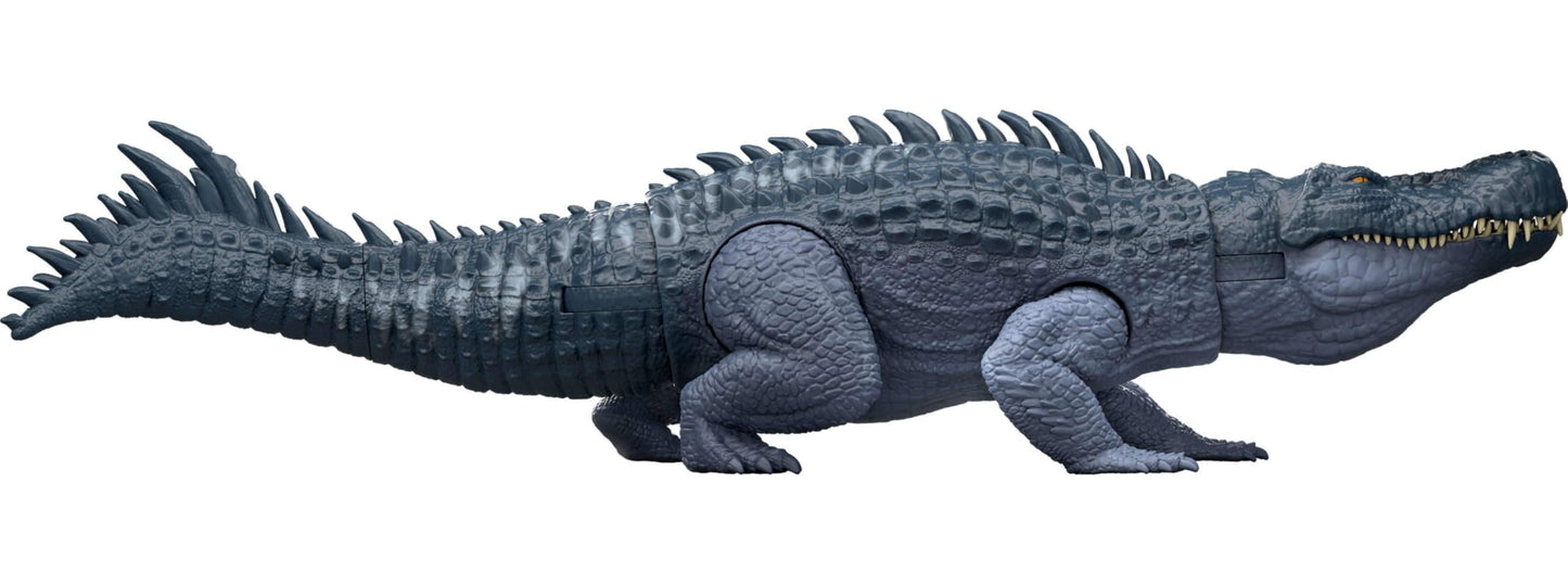 Mattel Jurassic World Rebirth Purussaurus Gigantic Thrashers Figure – 2 Rampage Attacks