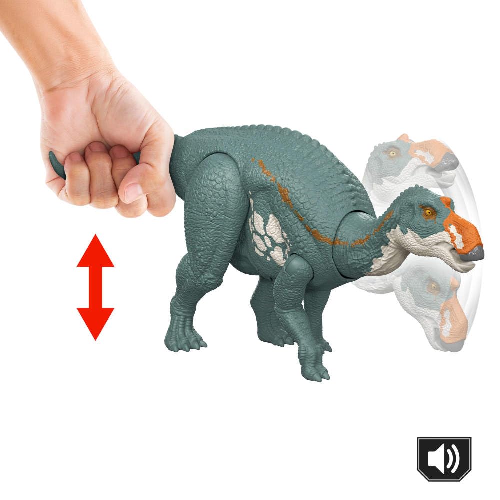 Mattel Jurassic World Rebirth Wild Roar Maiasaura – Tail-Controlled Attack & Roar Toy