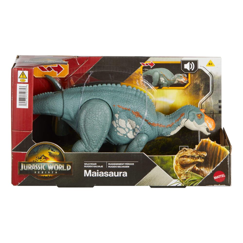 Mattel Jurassic World Rebirth Wild Roar Maiasaura – Tail-Controlled Attack & Roar Toy