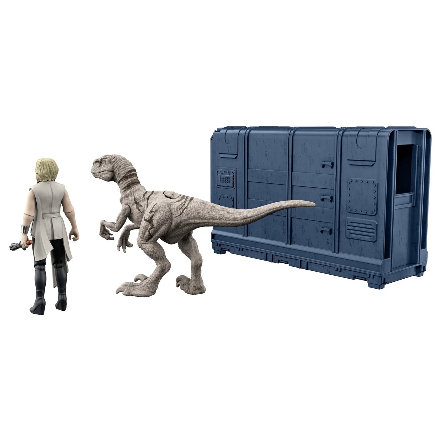 Jurassic World Cage and Fury Dinosaur Set (9.5 cm) – Exclusive Soyona Figure + Atrociraptor | Mattel