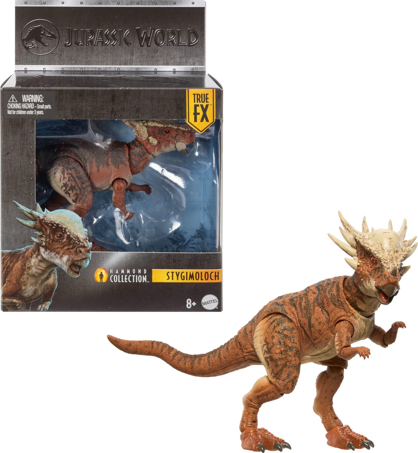 Mattel Jurassic World Hammond Collection Stygimoloch Action Figure | Glass Eyes & 14 Points of Articulation