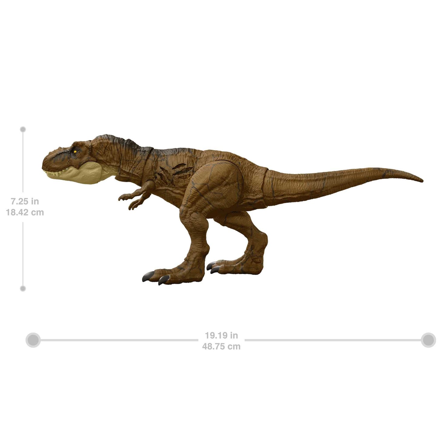 Jurassic World HGC19 Articulated T-Rex Destruction Figure | Movable Jaws, AR | Mattel