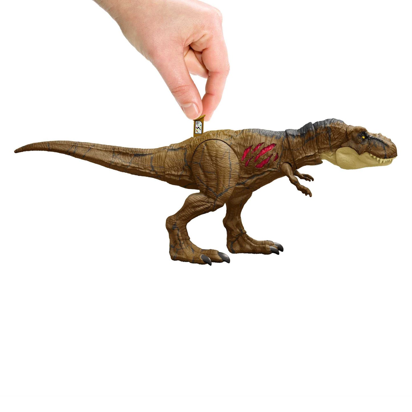 Jurassic World HGC19 Articulated T-Rex Destruction Figure | Movable Jaws, AR | Mattel