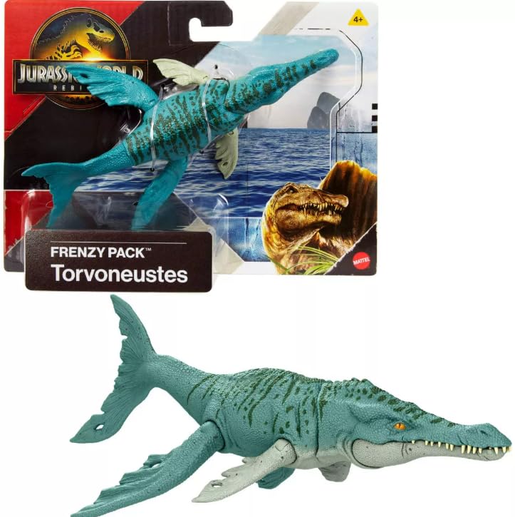 Mattel Jurassic World Rebirth Torvoneustes Action Figure - Frenzy Pack