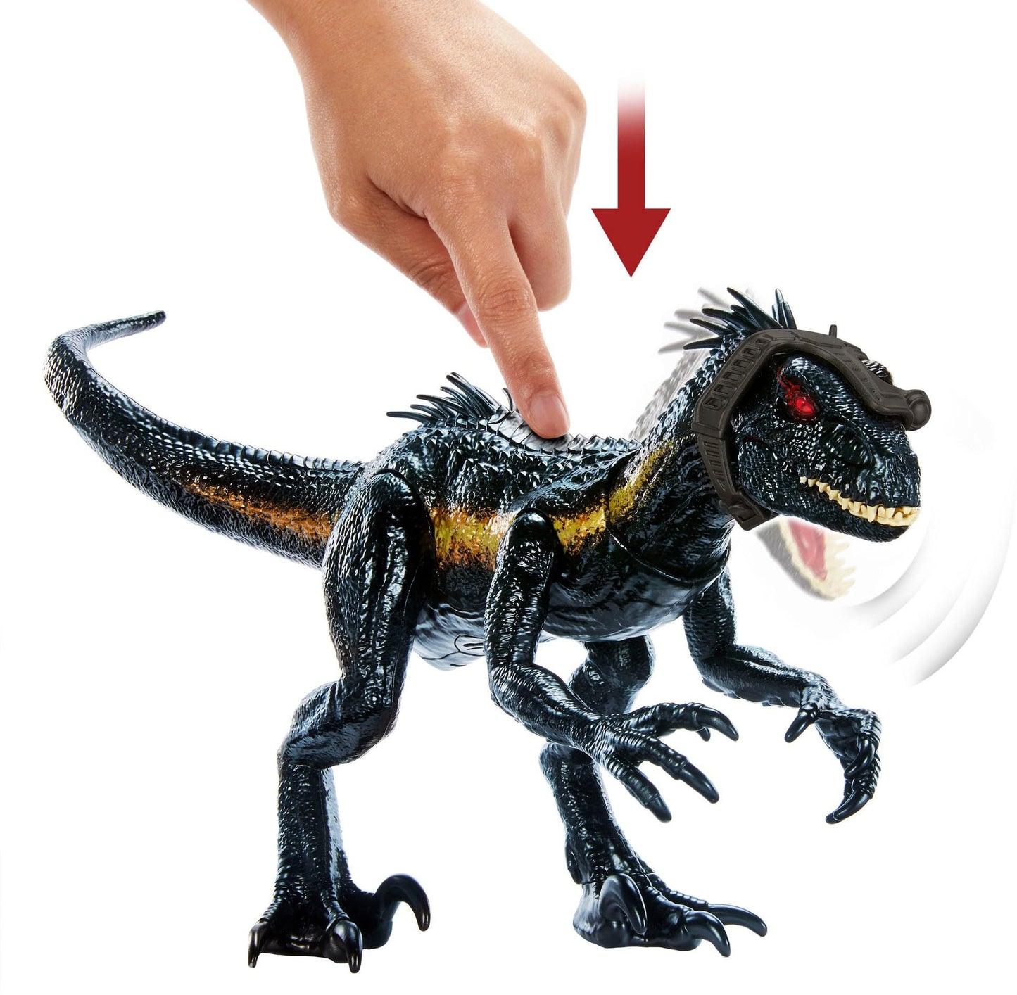 Mattel Jurassic World Track 'n Attack Indoraptor – Lights, Sound, Motion & AR