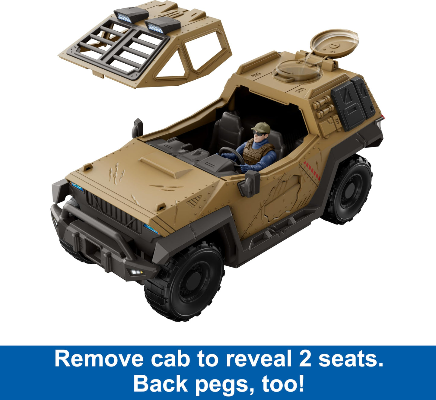 Mattel Jurassic World Truck & Einiosaurus Dinosaur – Flip & Roll Mission Mayhem Vehicle