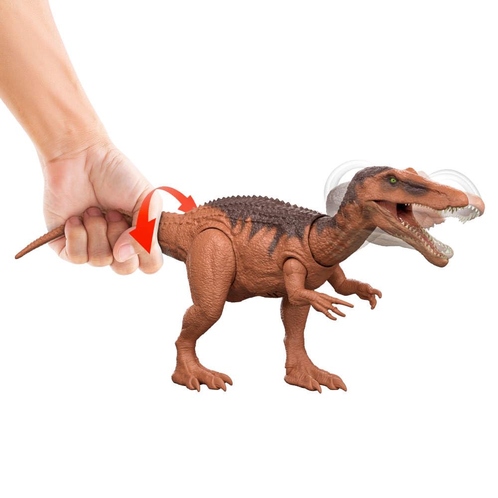 Mattel Jurassic World Rebirth Wild Roar Baryonyx Dinosaur Toy – Tail-Controlled Chomp, Roar & AR Play