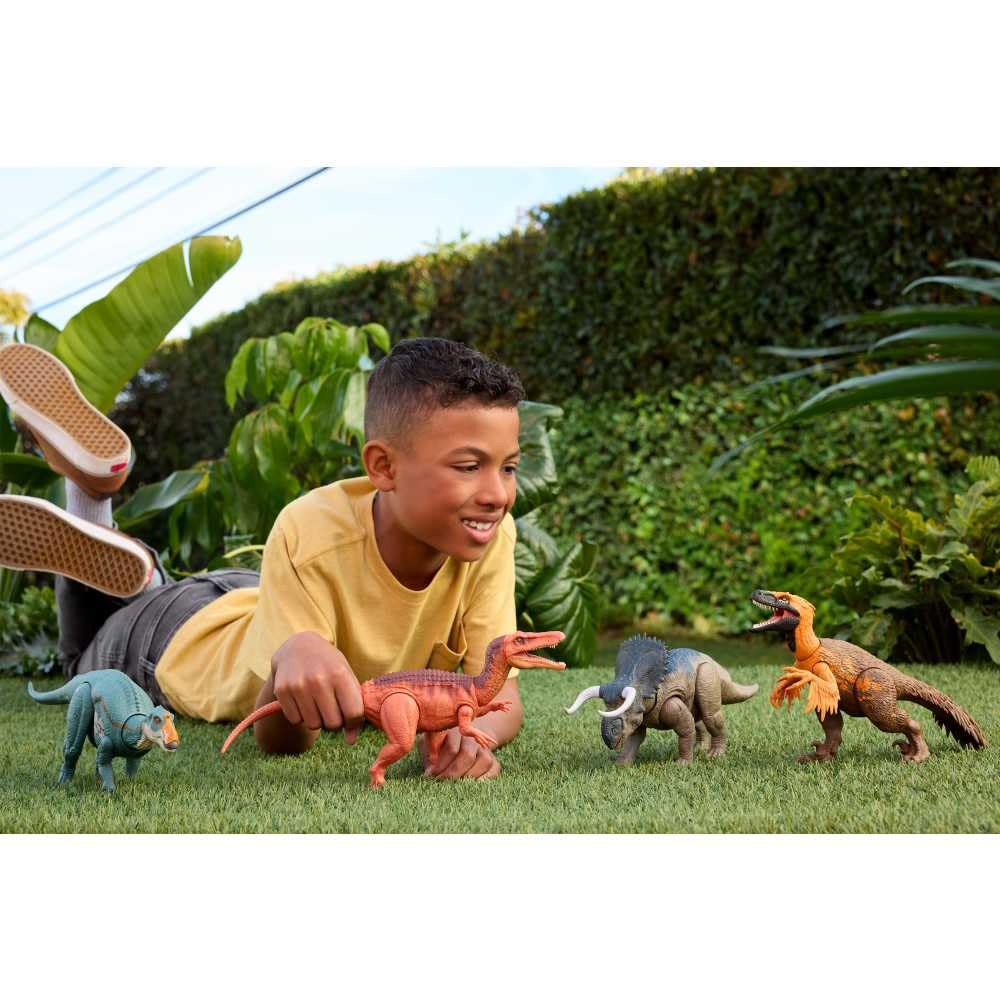 Mattel Jurassic World Rebirth Wild Roar Baryonyx Dinosaur Toy – Tail-Controlled Chomp, Roar & AR Play