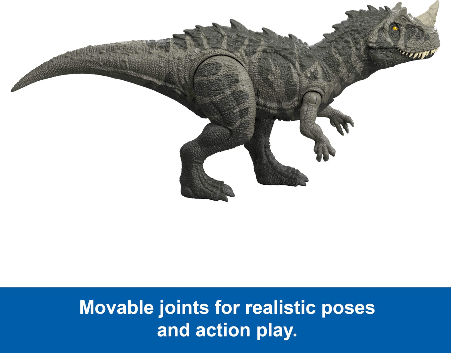 Mattel Jurassic World Wild Roar Ceratosaurus – Chomp Attack, Light-Up, Roar Sound, App Scan