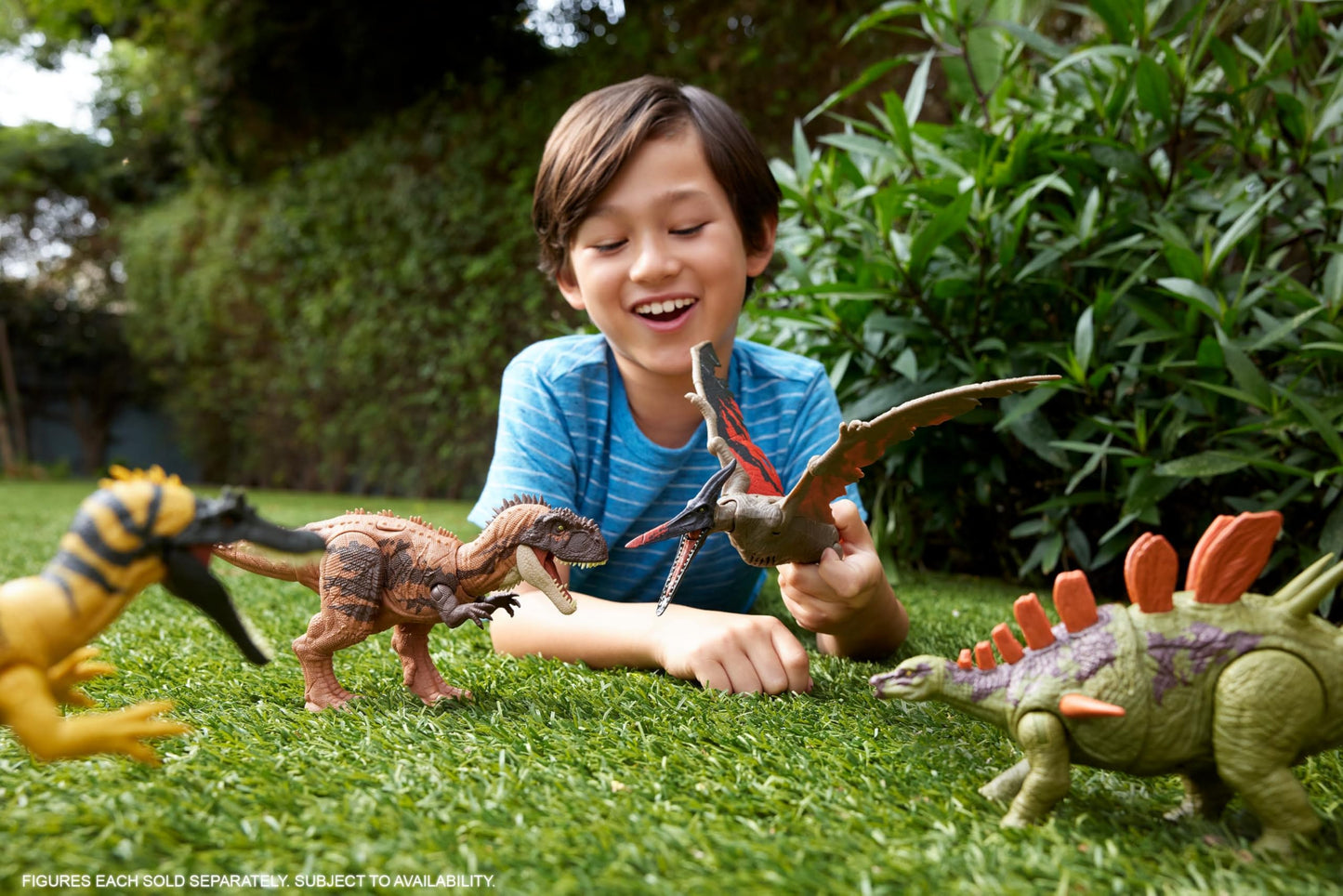 Mattel Jurassic World Wild Roar Dinosaurs – Roar, Attack Action & AR Play (11-Inch Figures)