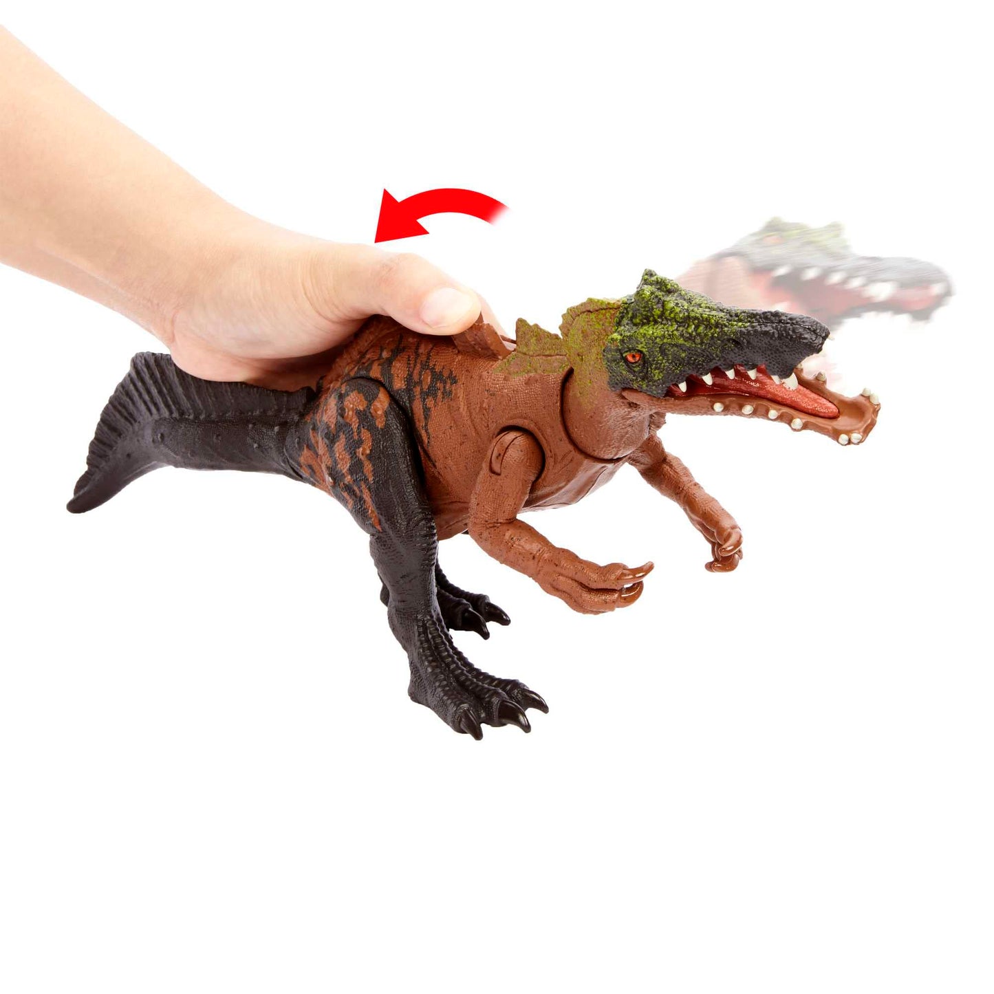 Mattel Jurassic World Wild Roar Irritator Action Figure – Sound, Attack Move, 11-Inch