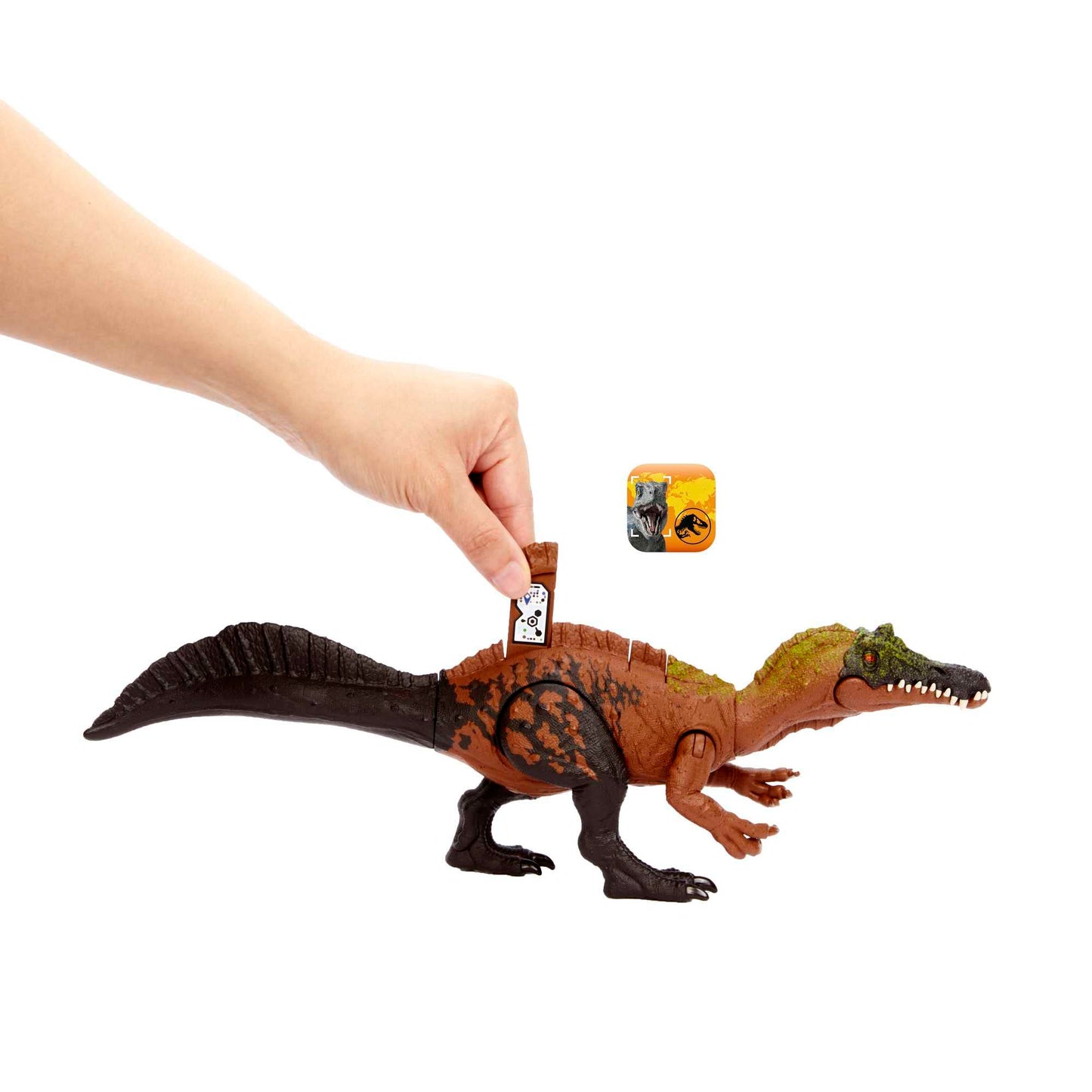 Mattel Jurassic World Wild Roar Irritator Action Figure – Sound, Attack Move, 11-Inch