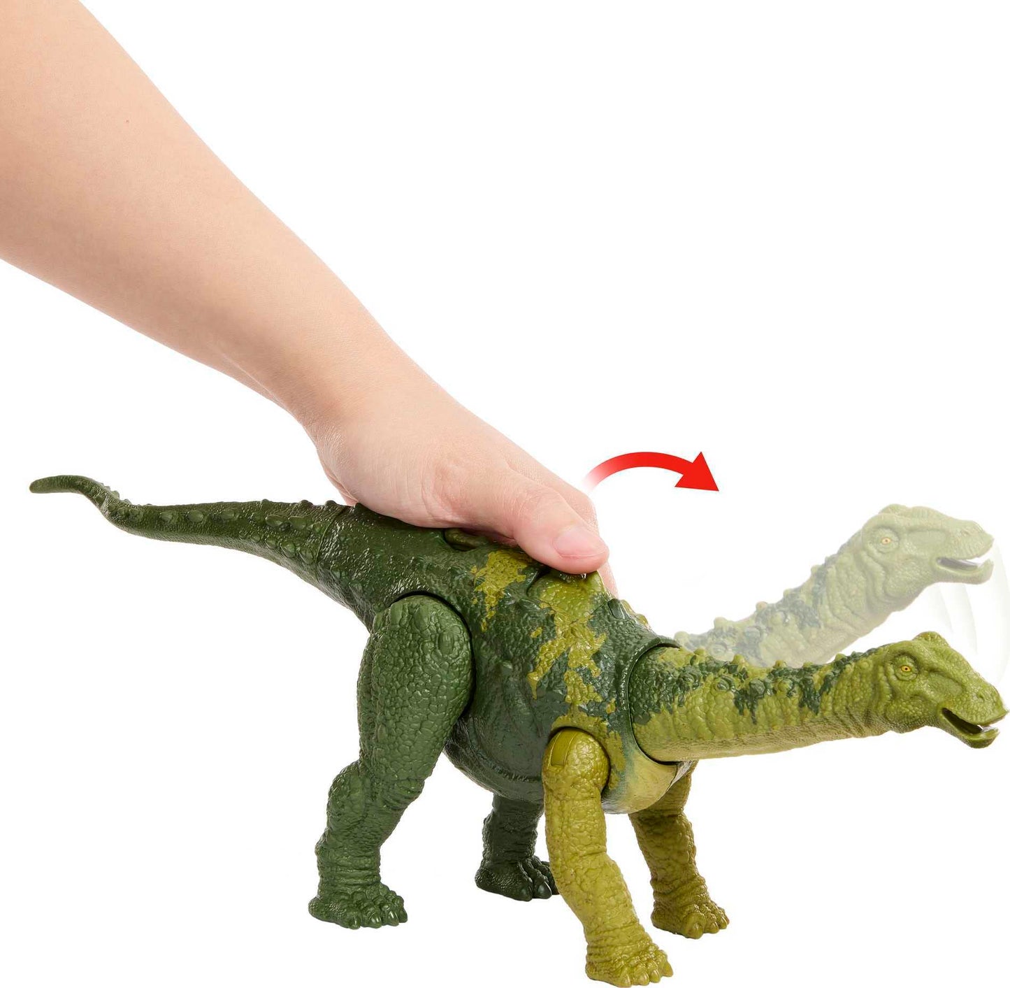 Mattel Jurassic World Wild Roar Nigersaurus Dinosaur Toy – Sound, Attack Move, 11in | AR Play