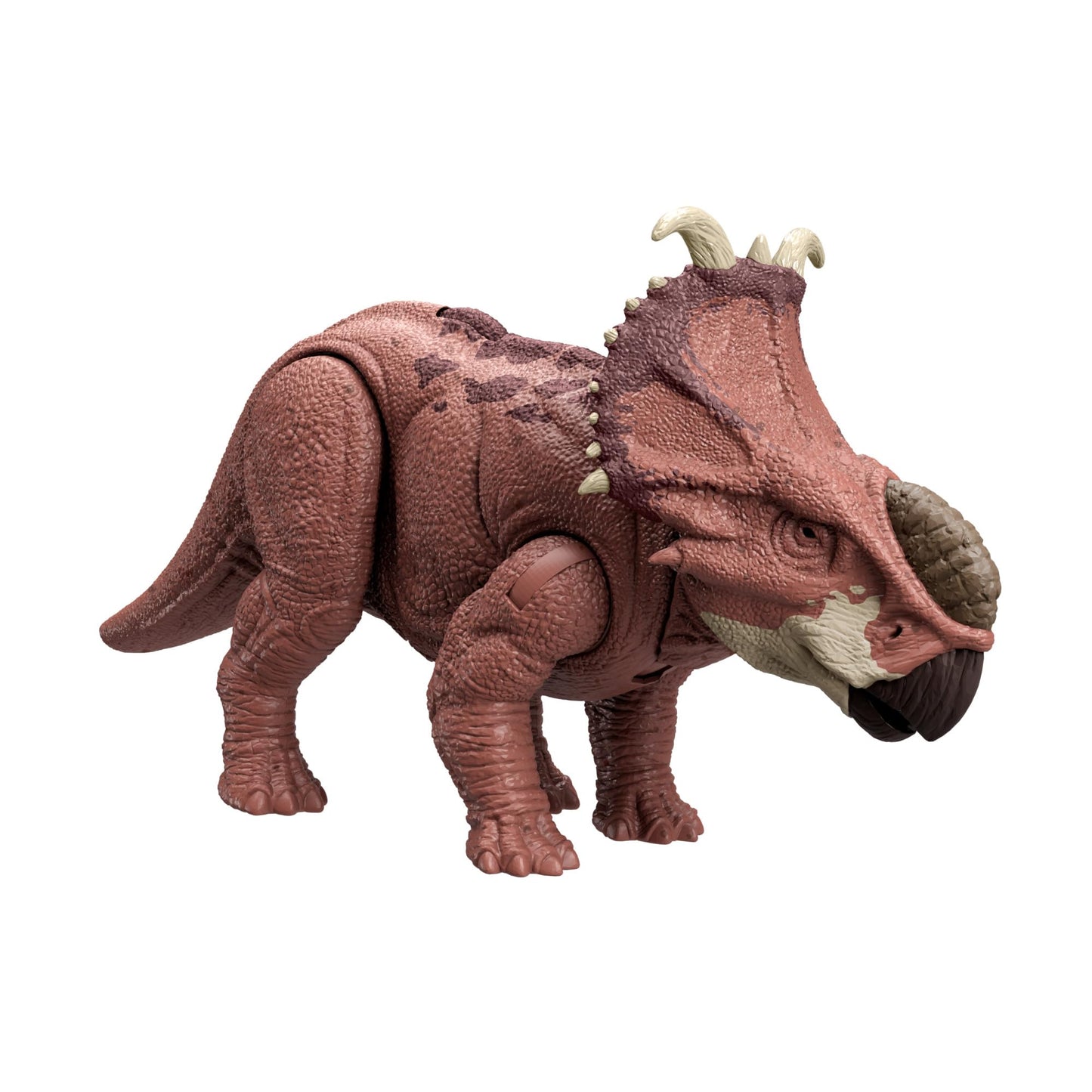Mattel Jurassic World Wild Roar Pachyrhinosaurus Action Figure – Dual Head Strike, Roar & App Play