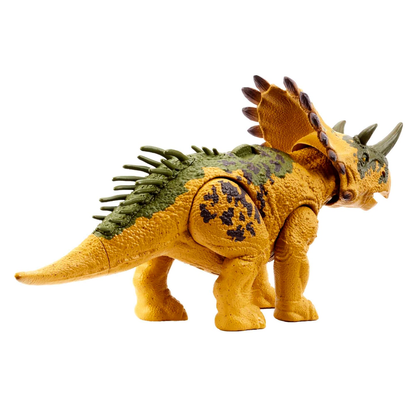 Mattel Jurassic World Wild Roar Regaliceratops Action Figure – 11in, Sound & Attack, AR Play