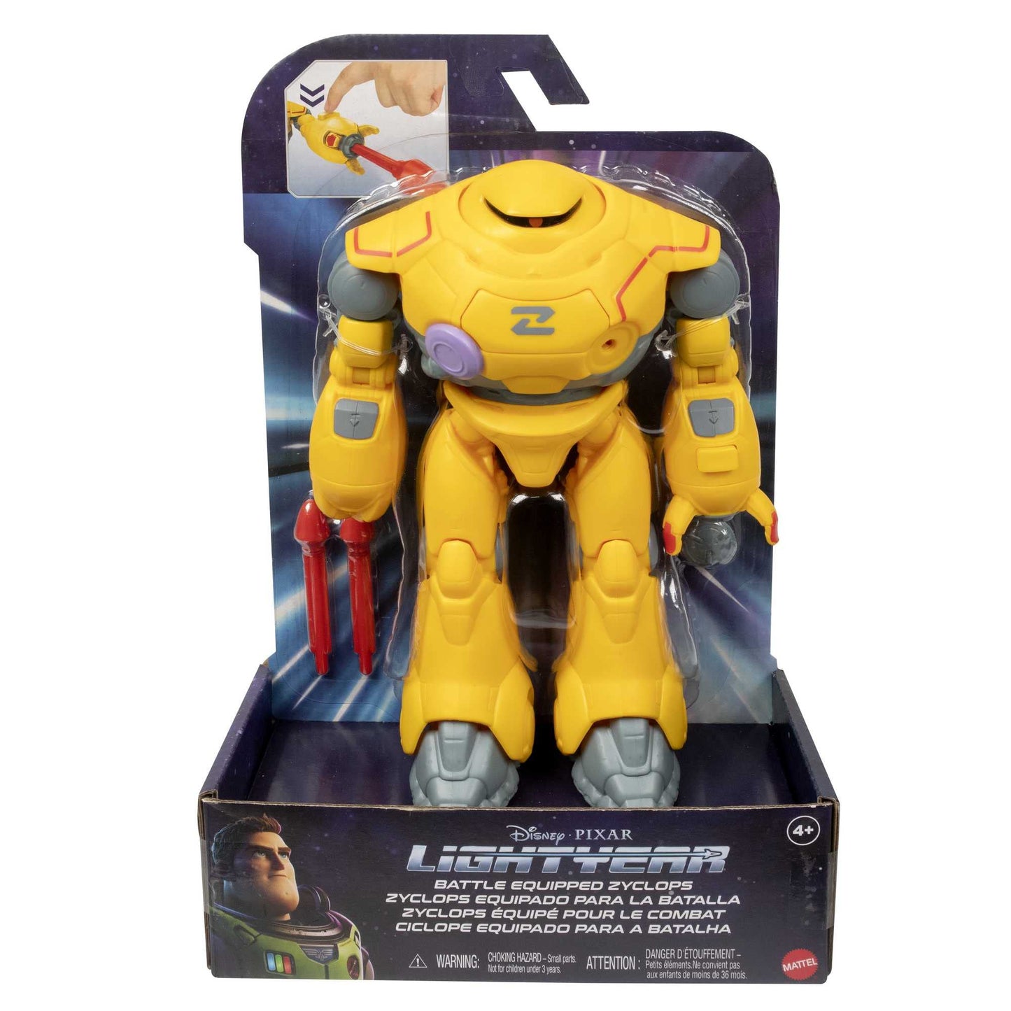 Mattel Lightyear Zyclops Battle-Equipped Action Figure with Projectiles