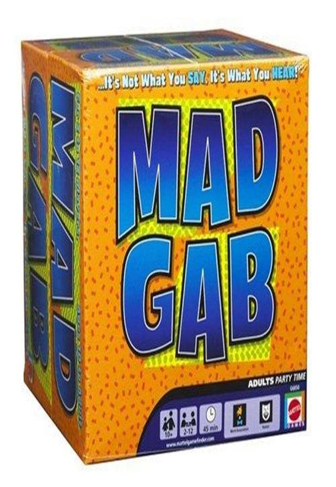 Mattel Mad Gab — Hilarious Word Puzzles Party Game for 2–12 Players