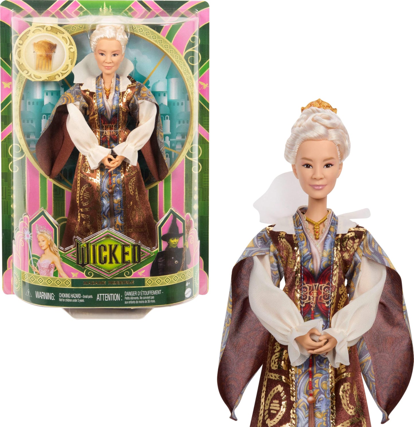 Mattel Madame Morrible Fashion Doll – Wicked Removable Outfits & Accessories