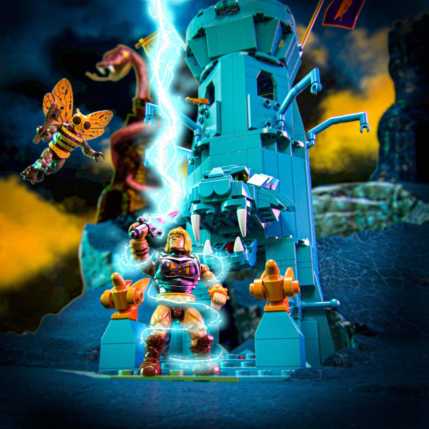Mattel MEGA Masters of the Universe Eternia Battleground Building Set - Small (HFF28)