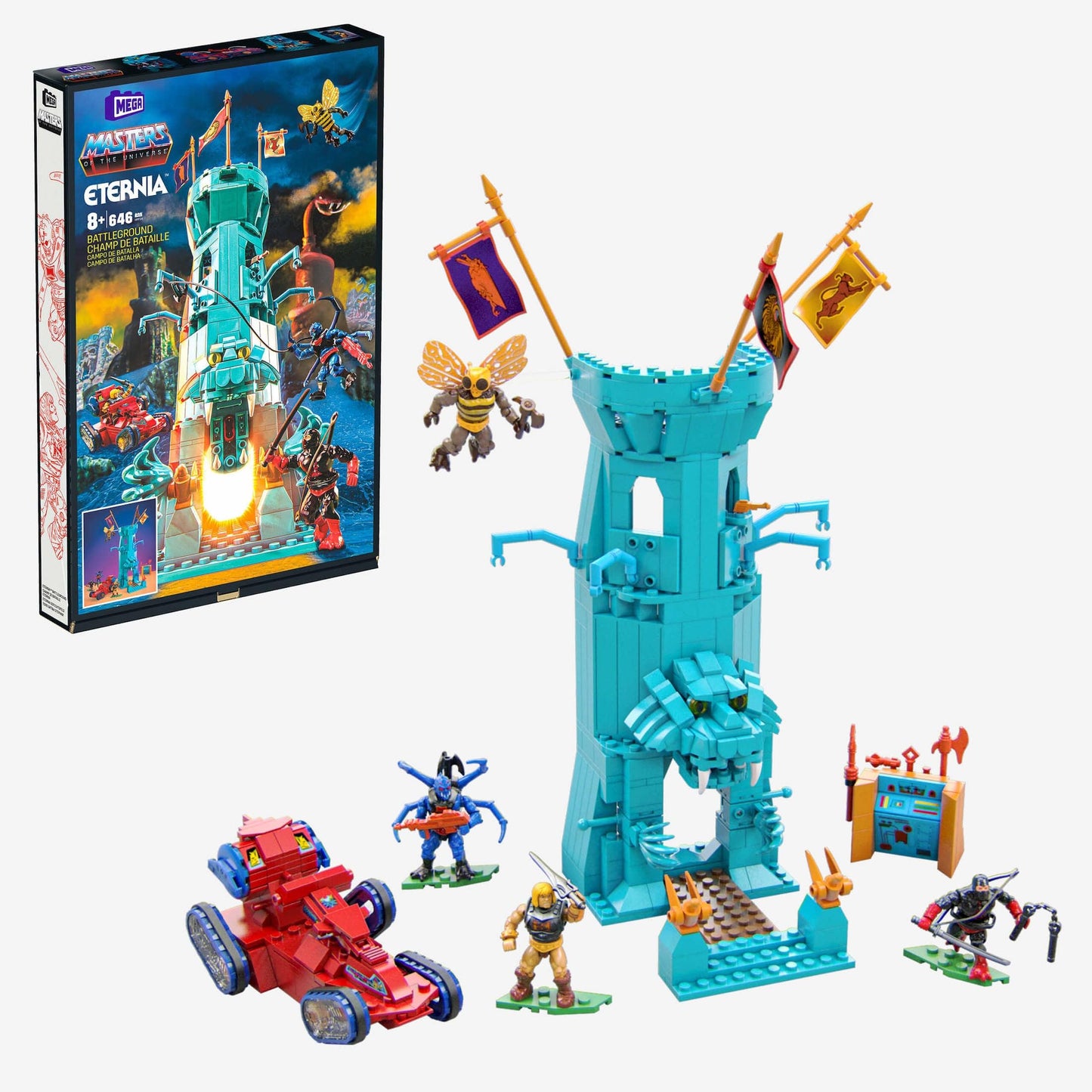 Mattel MEGA Masters of the Universe Eternia Battleground Building Set - Small (HFF28)