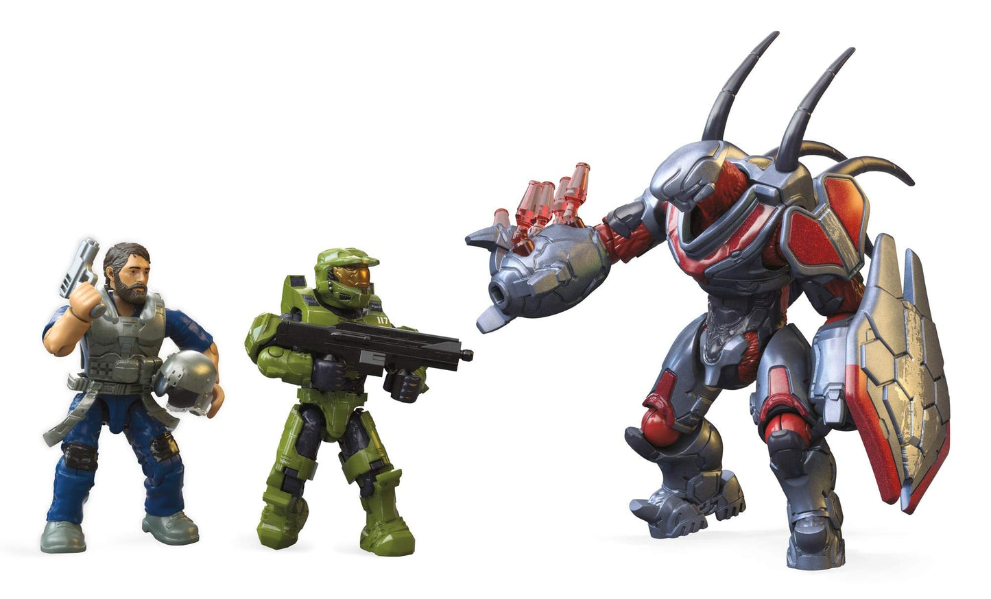 Mattel MEGA Halo Pelican Inbound Vehicle | 2024 Pieces, 3 Micro Figures, 2-in-1 Build | For Collectors