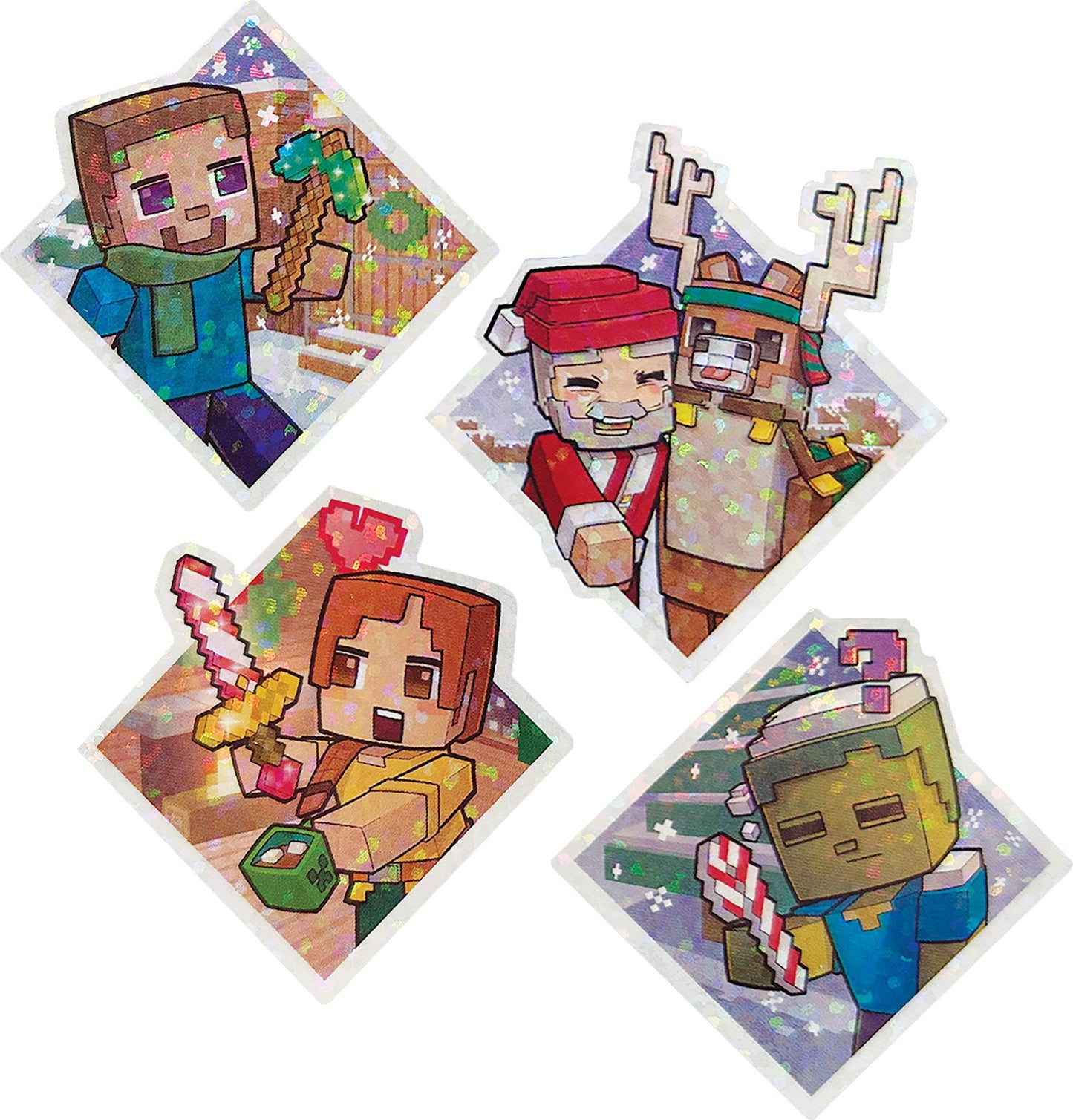 Mattel Minecraft Advent Calendar: 3.25-in Figures, 17 Accessories, 4 Stickers