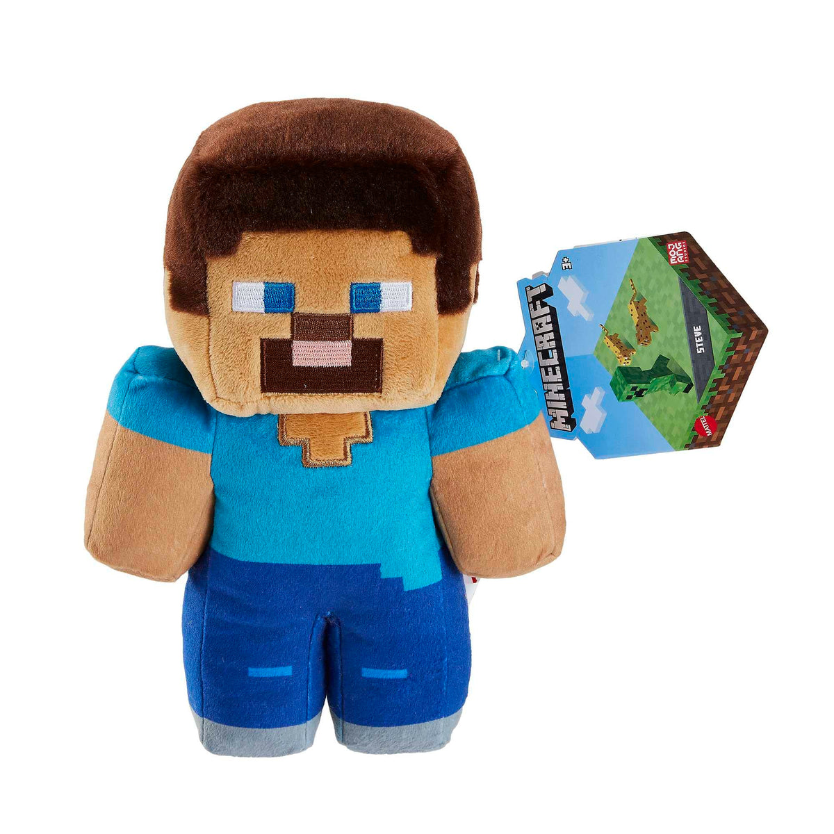 Mattel Minecraft Basic Plush Character – 8-Inch Collectible Plush Toy for Kids 3+