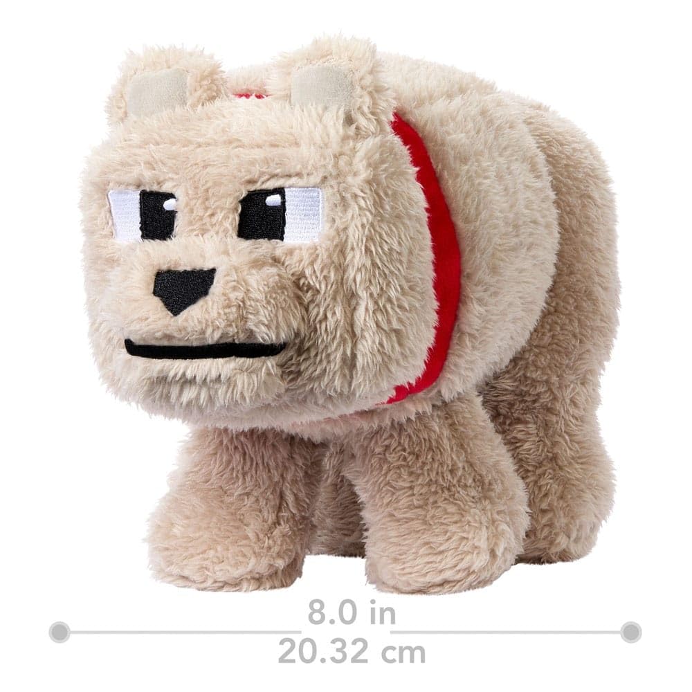 Mattel Minecraft Basic Plush Dennis the Wolf – 8-Inch Collectible Soft Doll