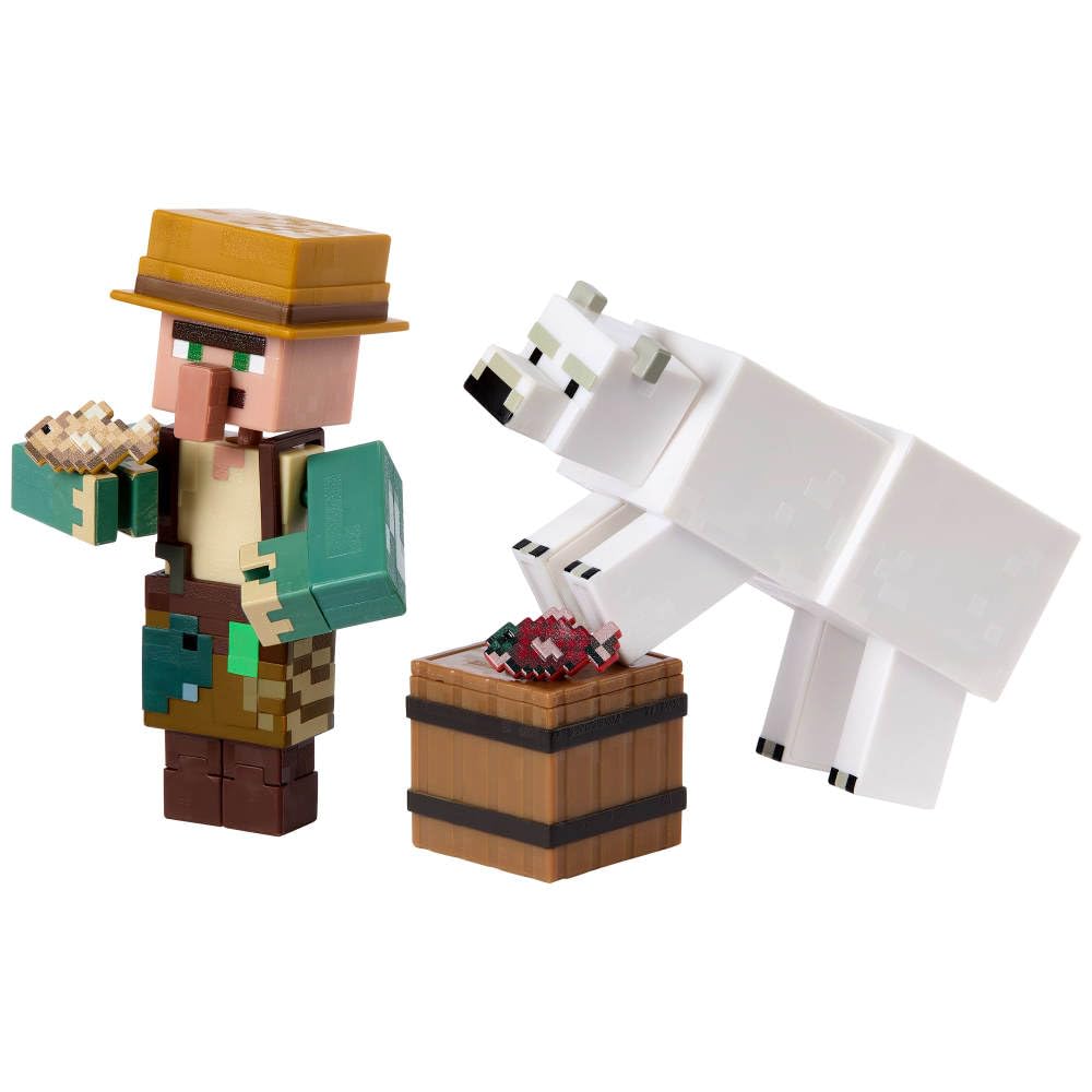 Mattel Minecraft Action Figures 2-Pack – 3.25-Inch Pixelated Collectible Toys
