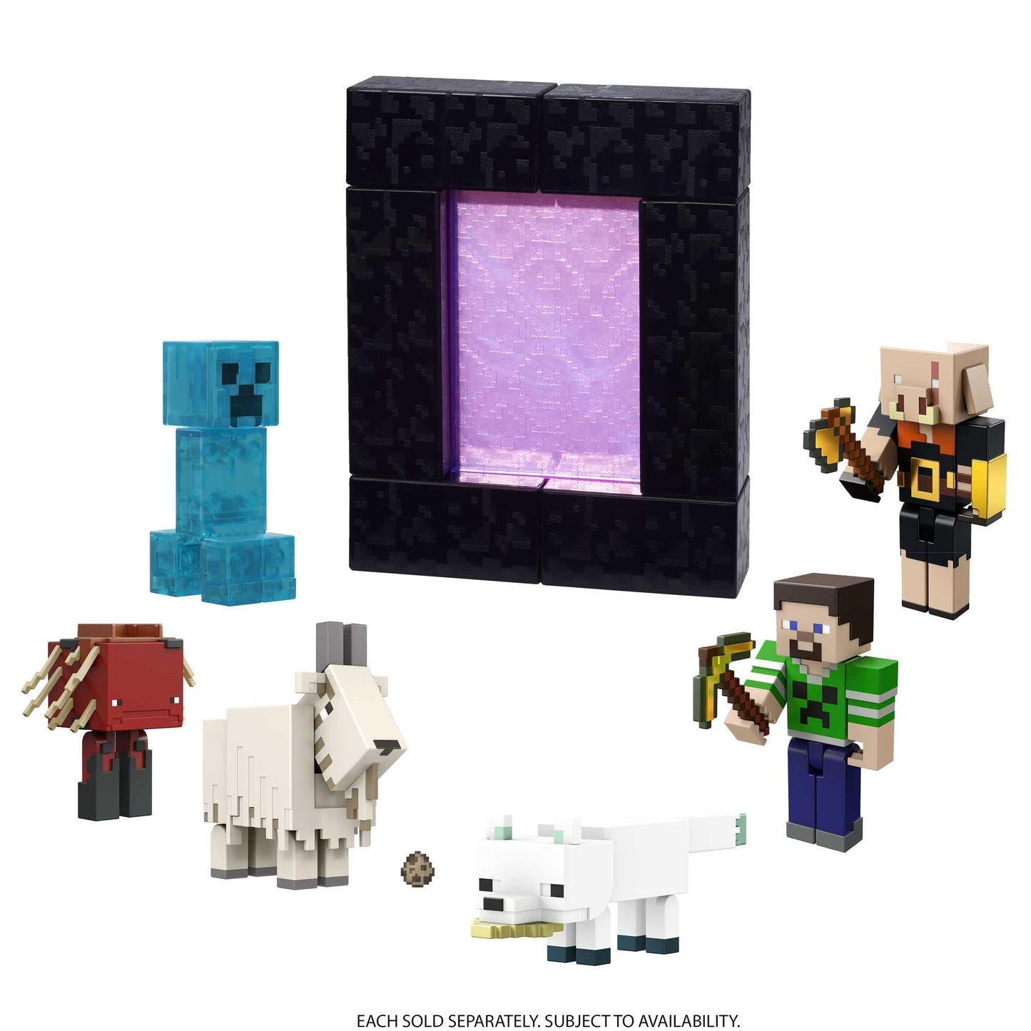 Mattel Minecraft Craft-A-Block Wither Skeleton Figure — 3.25-Inch Poseable Pixelated Toy