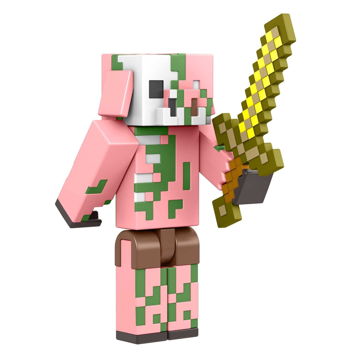 Mattel Minecraft Craft-A-Block Zombie Figure – Authentic Pixelated 3.25-Inch Action Toy for Builders