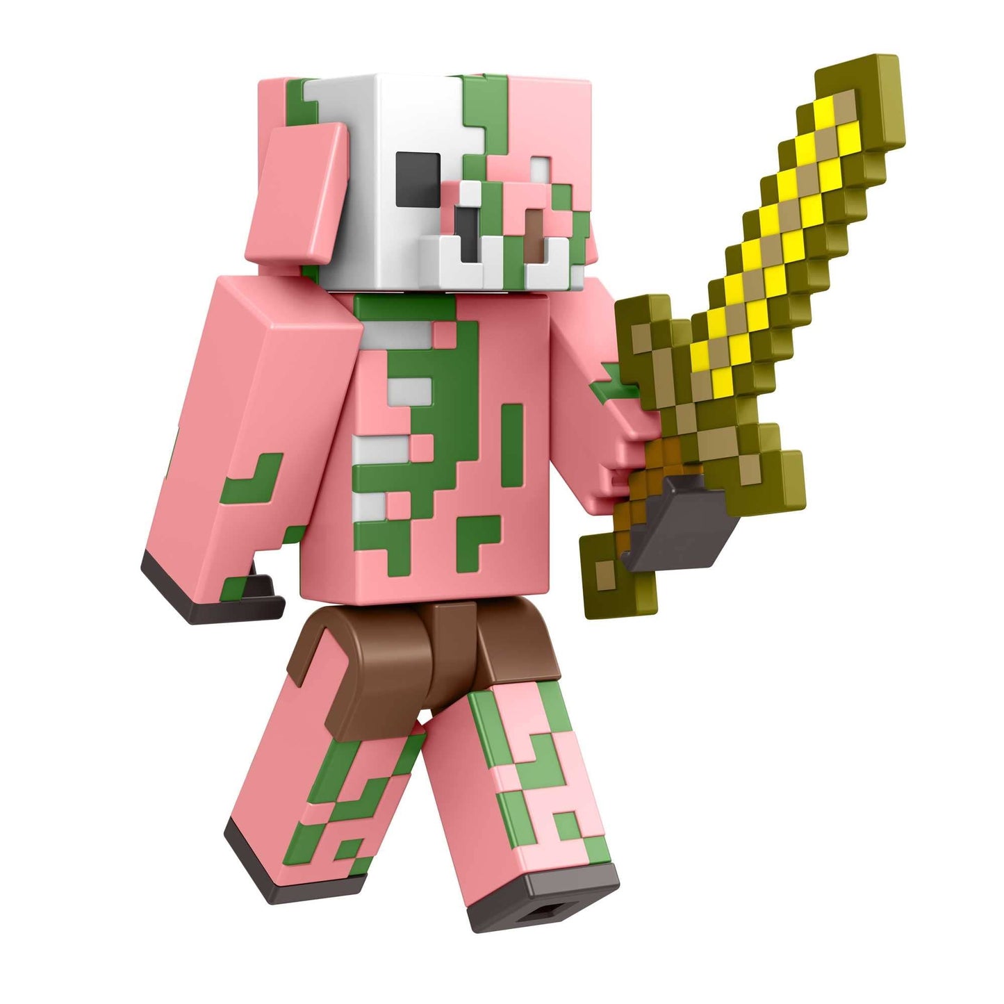 Mattel Minecraft Craft-A-Block Zombie Figure – Authentic Pixelated 3.25-Inch Action Toy for Builders