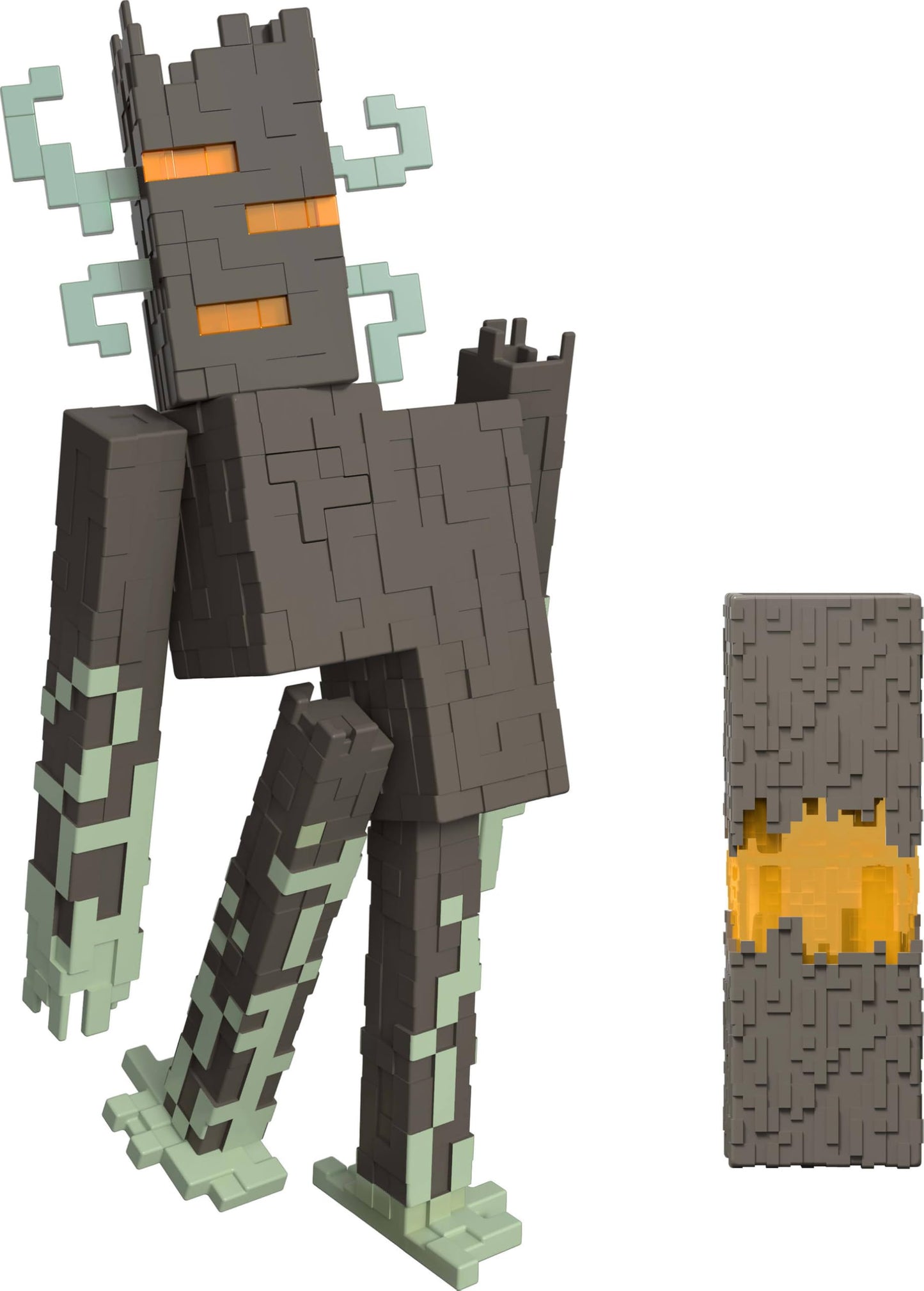 Mattel Minecraft The Creaking Action Figure – Lights, Sounds & Heart Block (8-Inch)