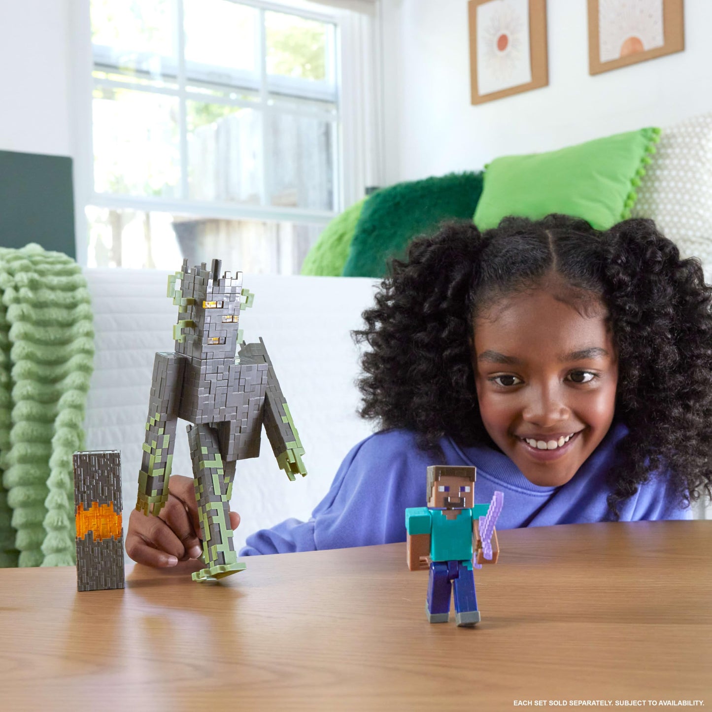 Mattel Minecraft The Creaking Action Figure – Lights, Sounds & Heart Block (8-Inch)