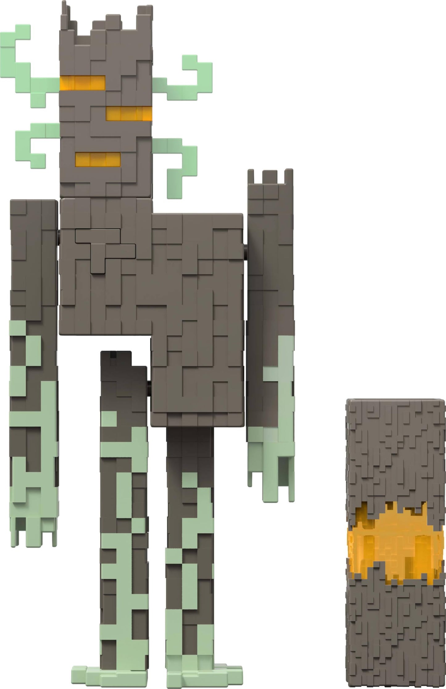 Mattel Minecraft The Creaking Action Figure – Lights, Sounds & Heart Block (8-Inch)