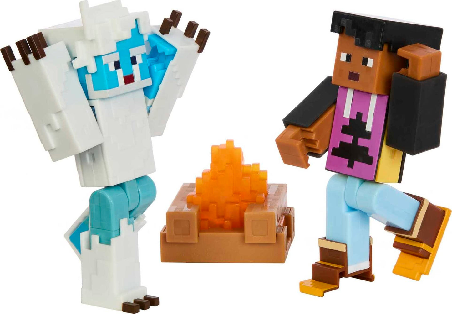 Mattel Minecraft Creator Series Mount Enderwood Yeti Scare Pack with Steve & Yeti Figures