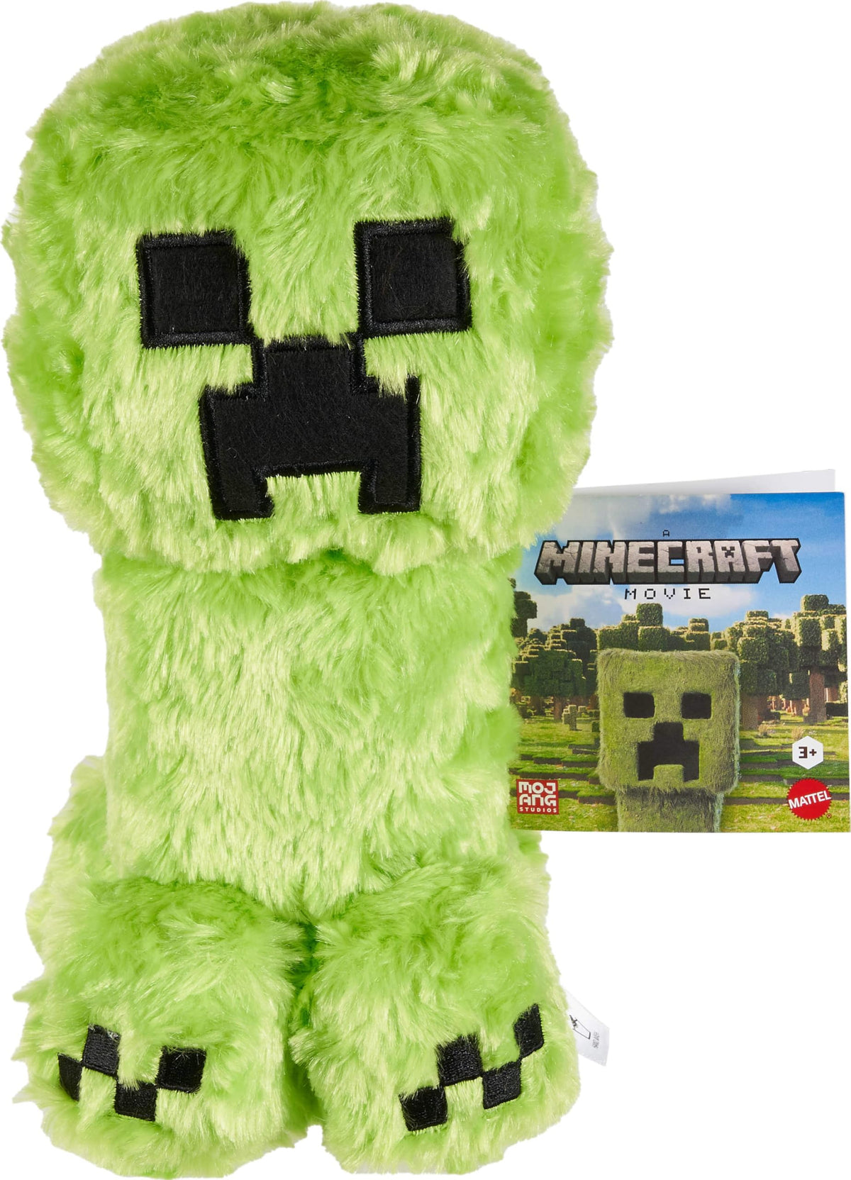 Mattel Minecraft Creeper Plush Toy – 8-Inch Soft Doll Inspired by Minecraft Movie Character
