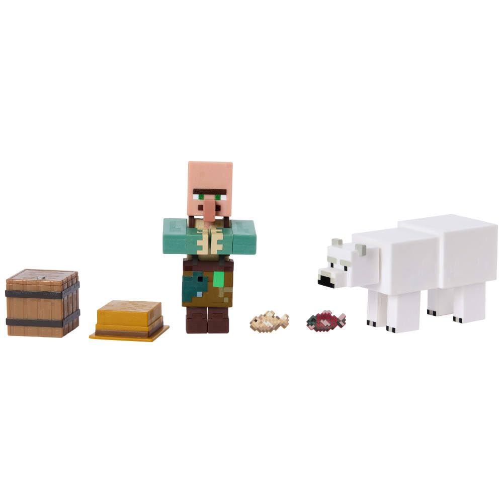 Mattel Minecraft Action Figures 2-Pack – 3.25-Inch Pixelated Collectible Toys